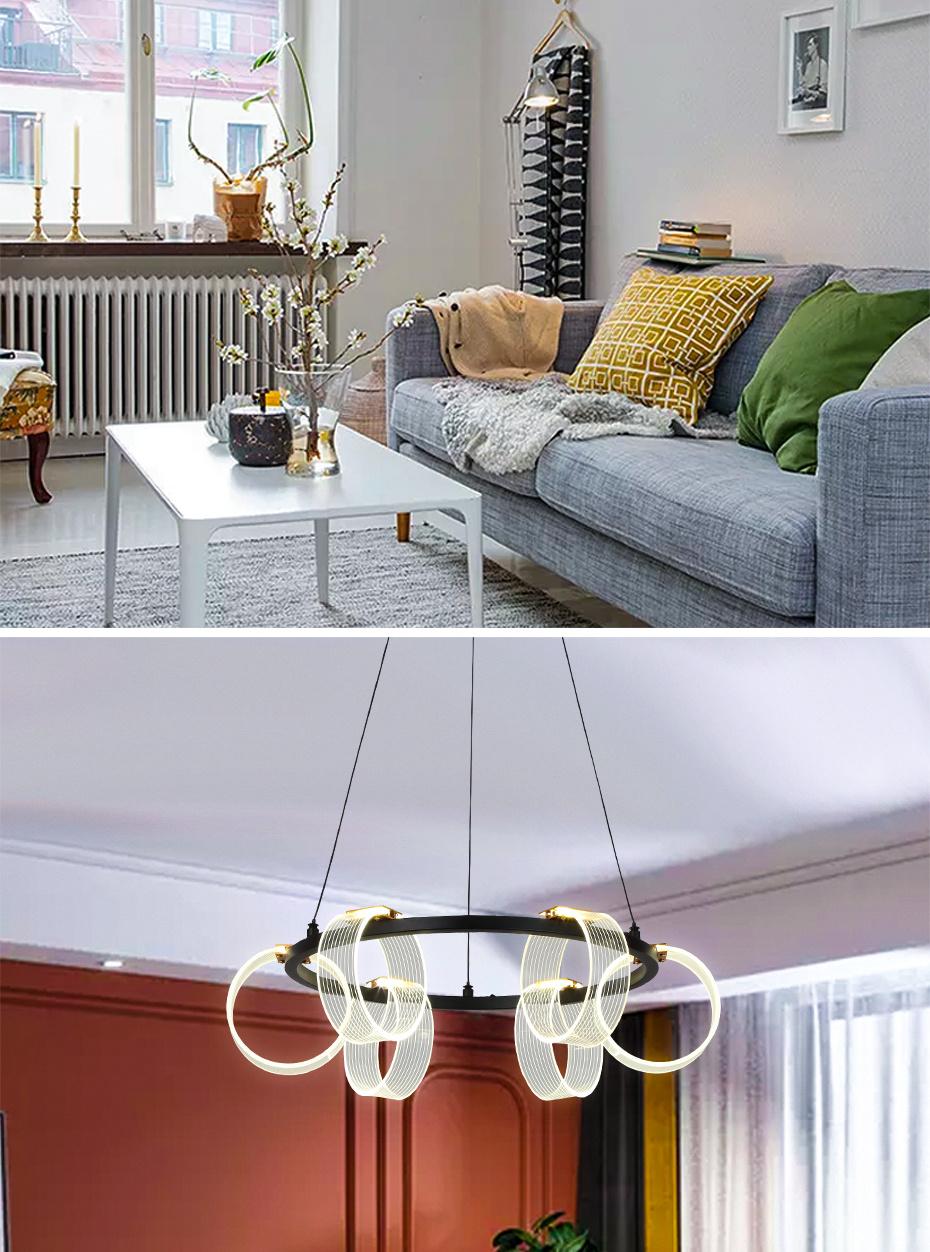 China Factory Supplier LED Art Chandelier, Hot Sale LED Ceiling Pendant Nordic Style Lighting