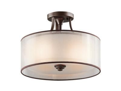 Semi Flush Ceiling Lamp - Bronze