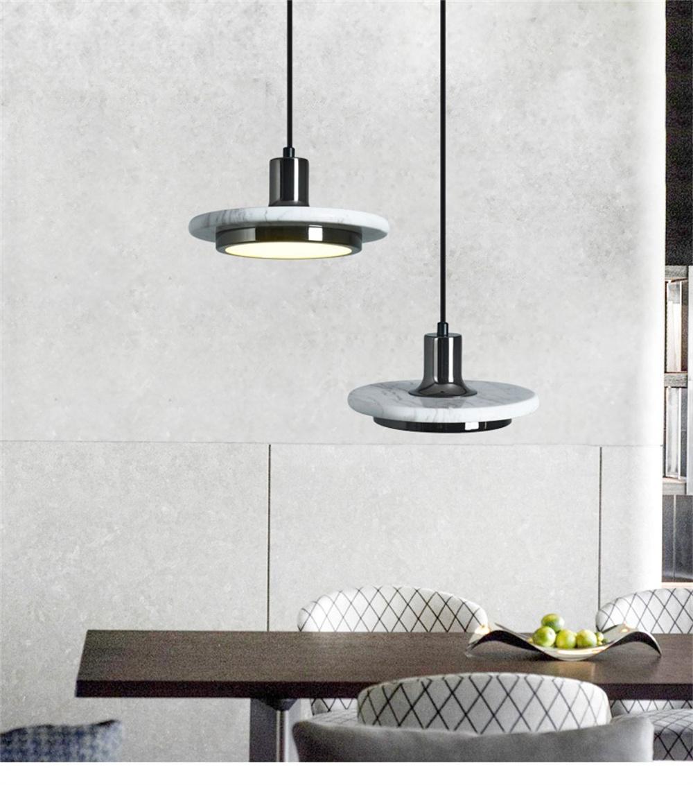 Nordic Bedroom Pendant Light Marble Creative Personality Restaurant Lamp Simple Bar Small Pendant Lamp