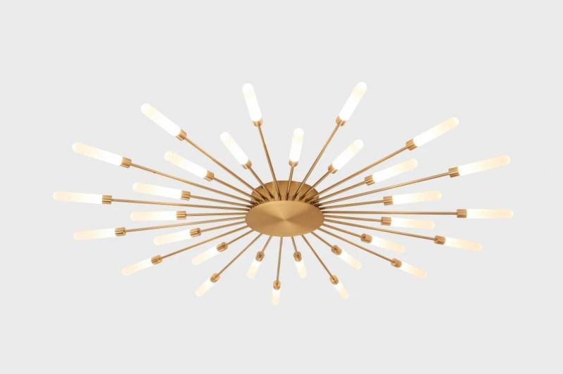 Masivel Factory Brass Modern Stylist LED Ceiling Light with Acrylic Cover Indoor Decorative LED Light
