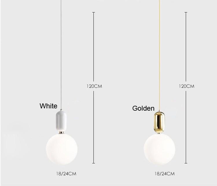 Nordic Modern Simple Glass Ball Pendant Lamp