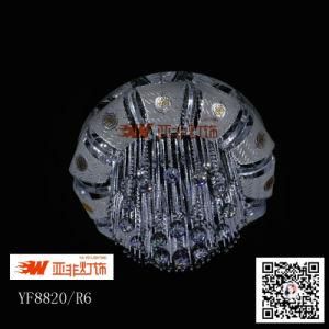 Zhongshan Factory White LED Ceiling Chandelier Top Crystal (YF8820/R6)