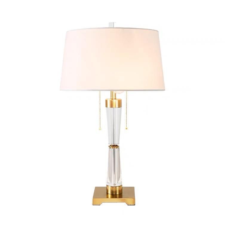 Postmodern Table Lamp American Simple Crystal Fashion High End Model Room Soft Villa Hotel Club Hall Lamps