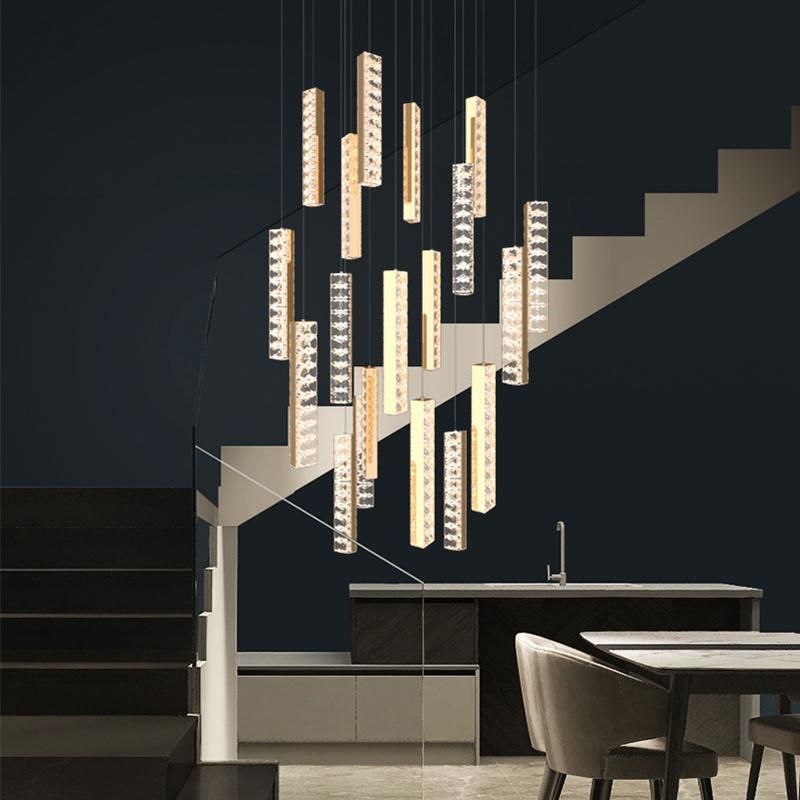 Crystal Hotel Lobby Exhibition Hall restaurant Chandelier Pendant Lamp Light