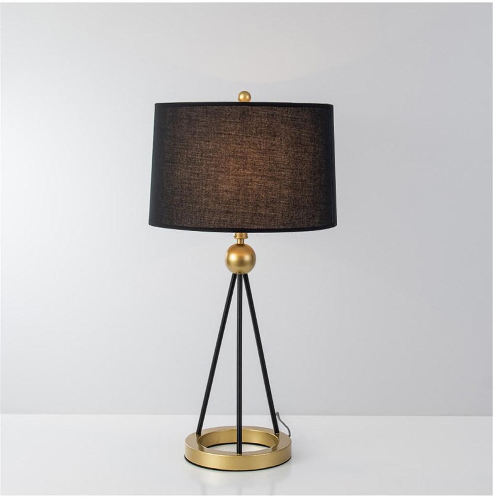 American Simple Living Room LED Desk Lamps Simple Warm Bedroom Bedside Lamp Creative Light Luxury Post-Modern Study Table Lights