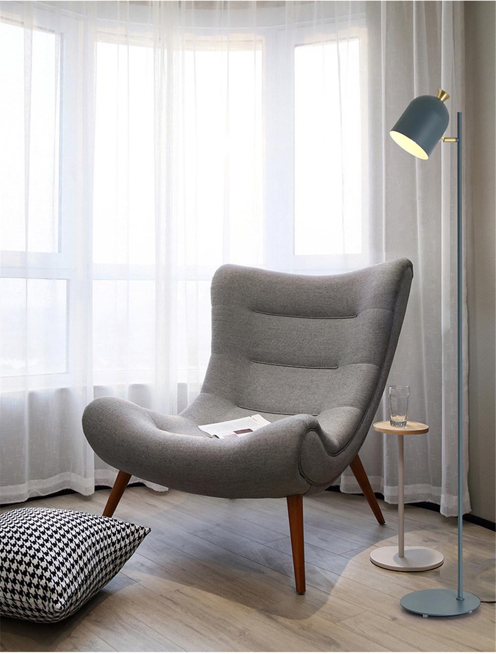 Macaroon Floor Lamps for Living Room Bedroom Study Desk Floor Light Creative Macaron Wrought Iron Vertical Standing Lamps