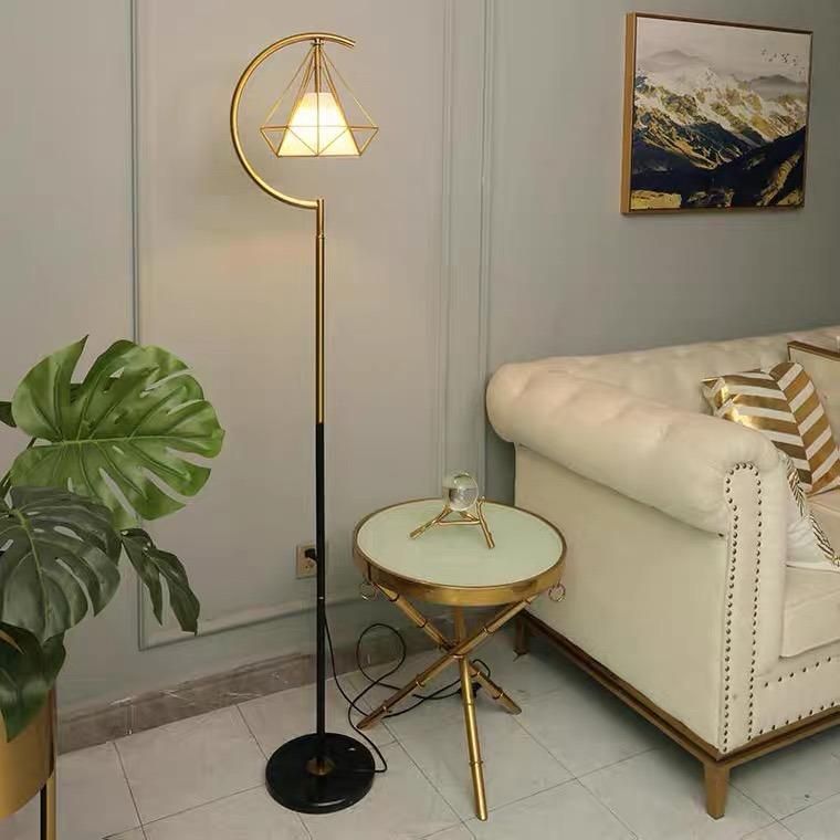 Simple Modern Nordic Living Room Bedroom Sofa Eye Protection Light Luxury Creative Diamond Remote Control Vertical Table Lamp Floor Lamp