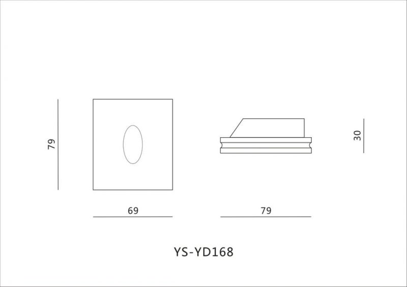 Simple Design Plaster Gypsum LED Recessed Home Light (168)