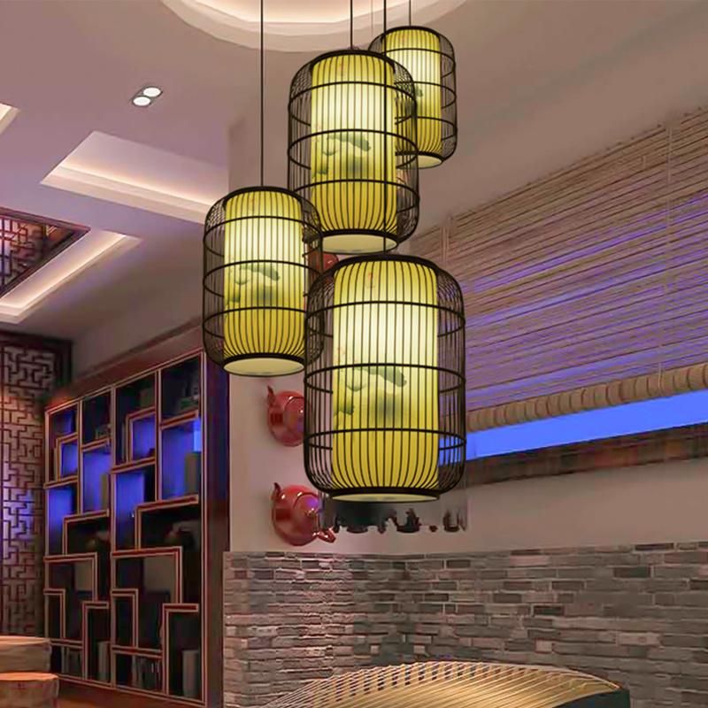 Asian Style Lantern Design Chandelier Restaurant Kitchen Pendant Lamp Light