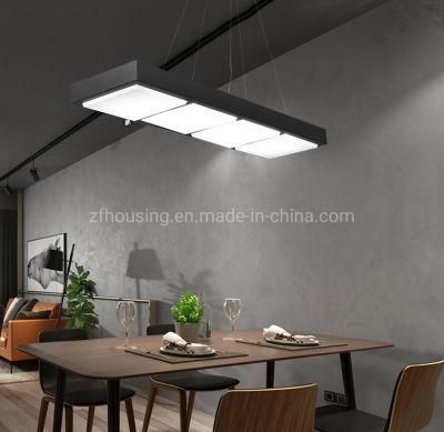 Rectangle Dimming LED 6000K Kitchen Room Pendant Lights Hanging Light Office Linear Light Zf -Cl-078