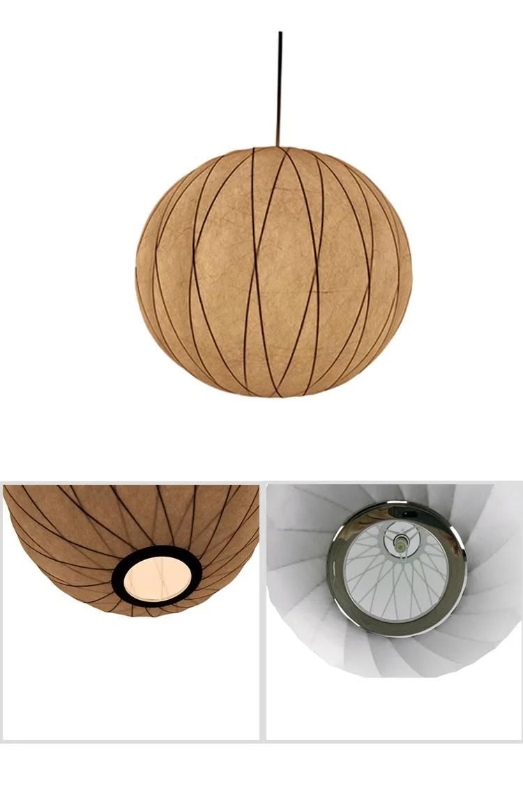 Hight Quality Products LED Round Ball Pendant Lights Modern Sur Pied Bamboo Stairwell Chandelier