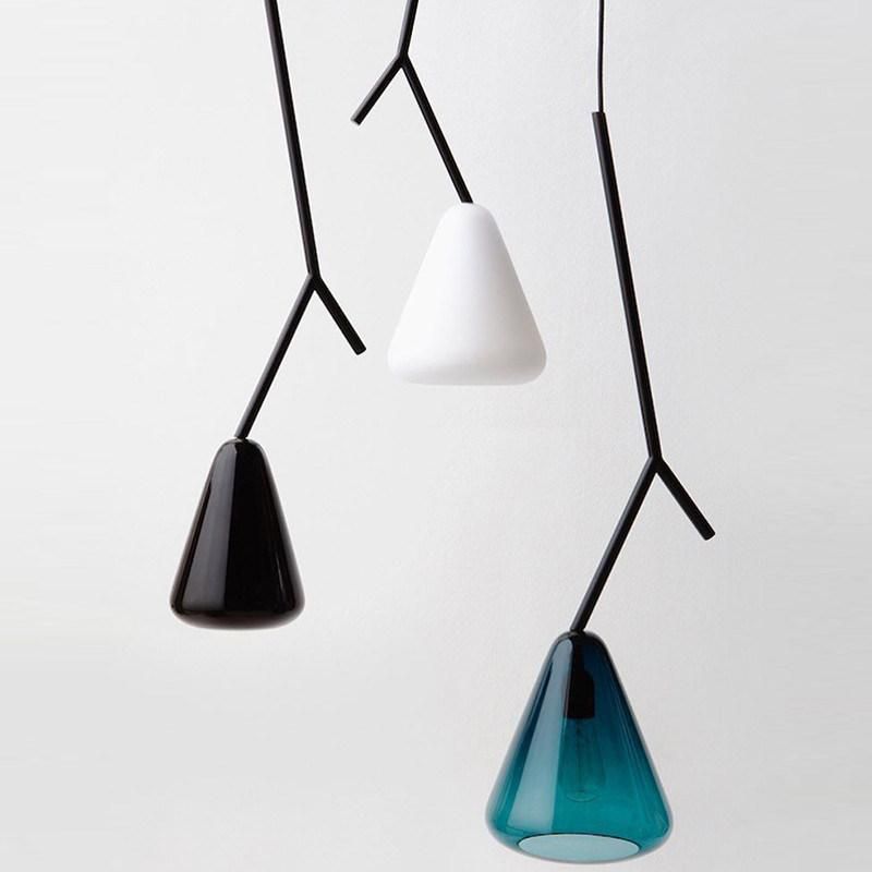 Modern LED Boughs Color Glass Pendant Lights Creative Lamp Indoor Decor Glass Pendant Light (WH-AP-231)