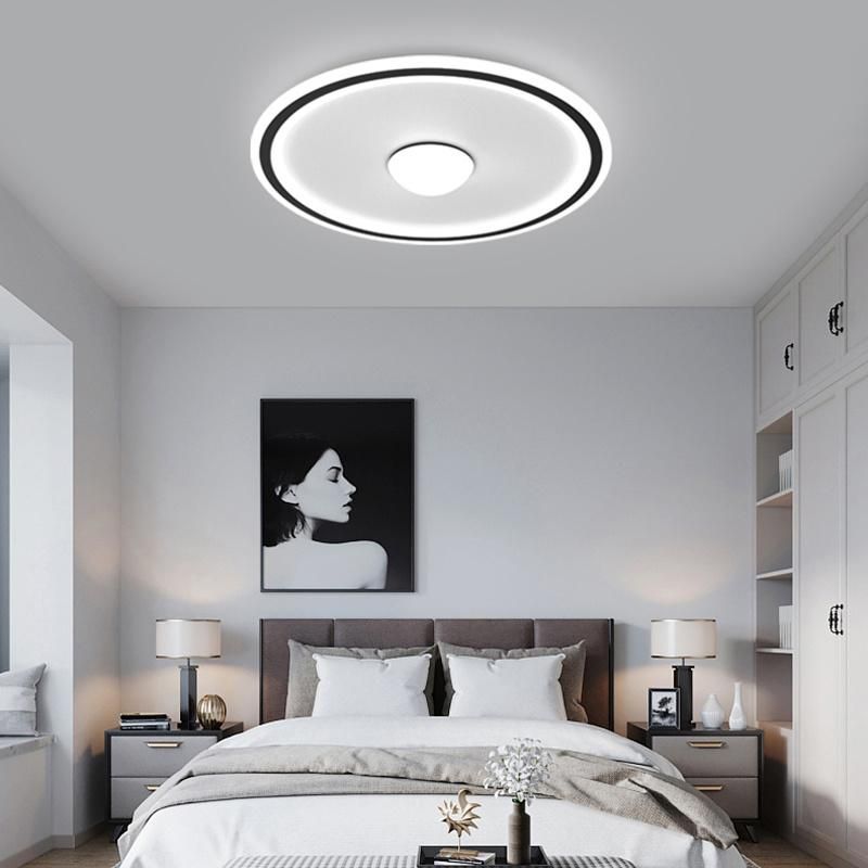 Nordic Modern Ceiling Lamp Simple Circle Light Luxury Warm Romantic Study Lamp
