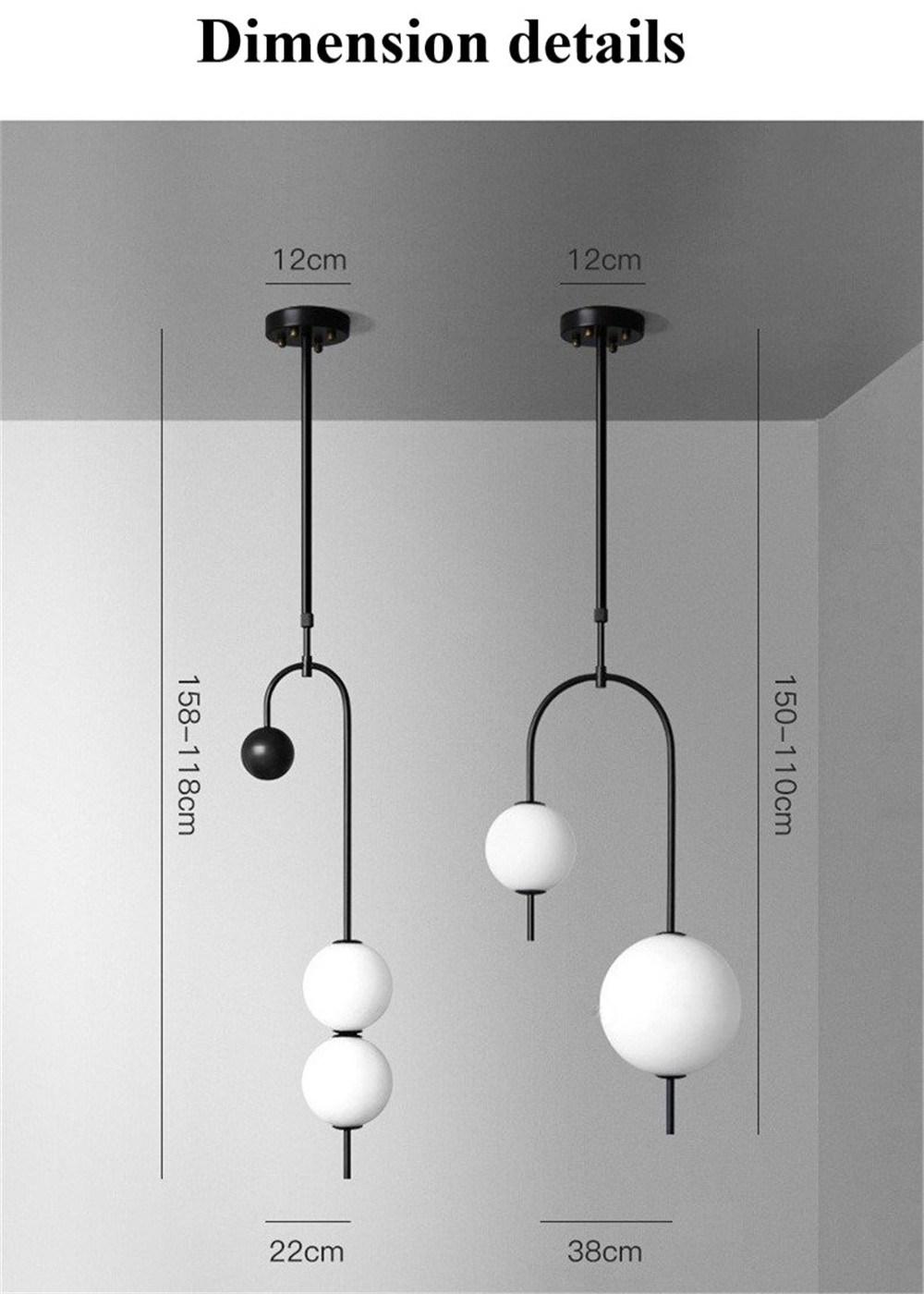 Modern Designer Pendant Lamp Simple Bar Table Dining Room Restaurant Magic Bean Pendant Lights Office Ball Grape Hanglamp