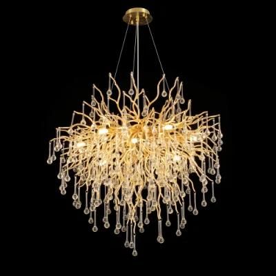 2022 Contemporary Luxury Crystal Chandelier Suitable for Living Room Modern Hotel Room