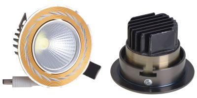 2700-6500K Hotel Home Restaurant Isolated Driver Recessed Ceiling Anti-Glare 3-in-1 Color 7W LED COB Spotlight Panel Light Downlight