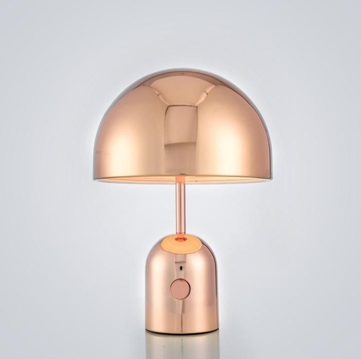 Project Metal Modern LED Copper Bell Hotel Table Lamp