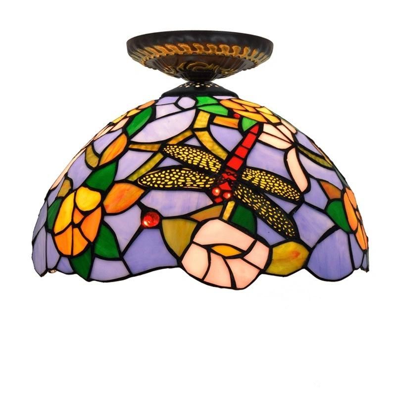 Tiffany Multi-Color Glass Dining Room Corridor Corridor Bathroom Blue Ceiling Lamp (WH-TA-22)