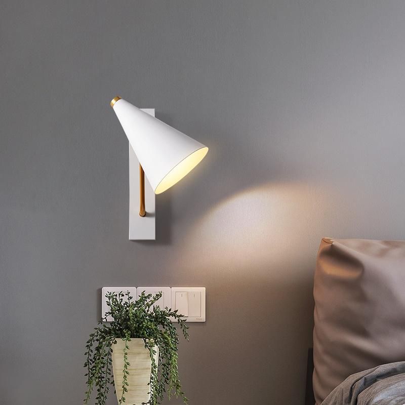 Simple Industrial Style Pure Color Series Bedroom Lamp Bedside Wall Lamp