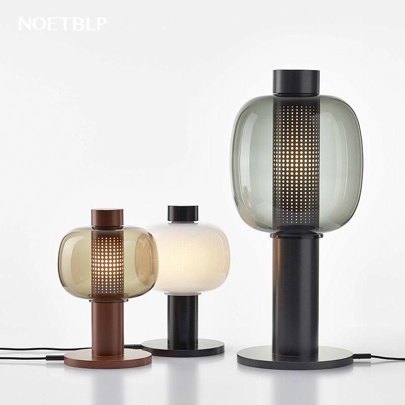 Nordic Table Lamp Bedside Bedroom Lamp Modern Minimalist Creative Glass Lamp