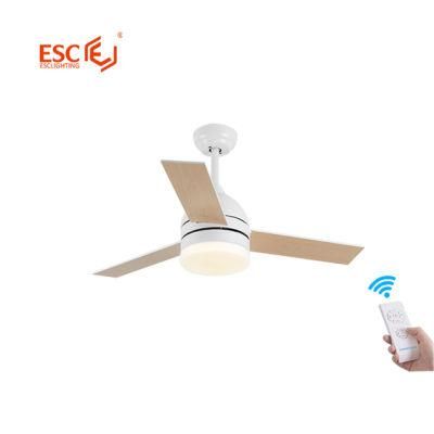 Whole Sale Remote Control 3 Speed Plywood Modern Ceiling Fan Lights