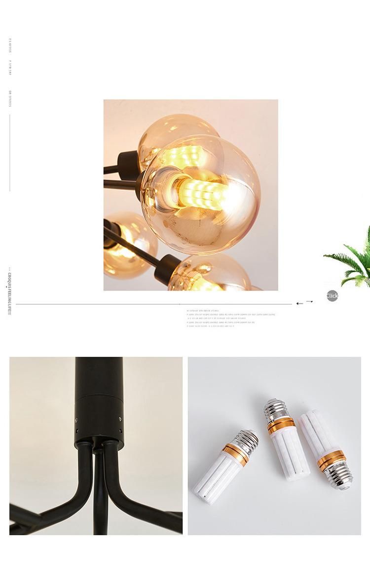 Modern Lighting Pendant Light LED Aluminum Black Color for Home Decoration