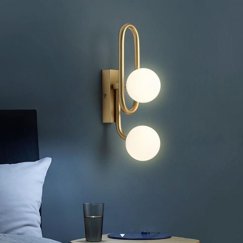 Living Room and Bedroom Modern Light Creative Double-Headed Decorative Bedside Wall Lamp