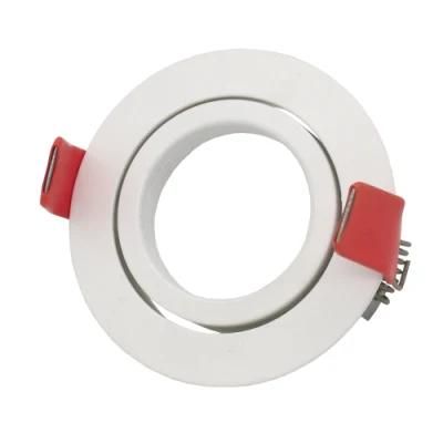 White Round Recessed Ceiling M16 GU10 Lighting Fixture Downlight Housing Holder (LT2202A)