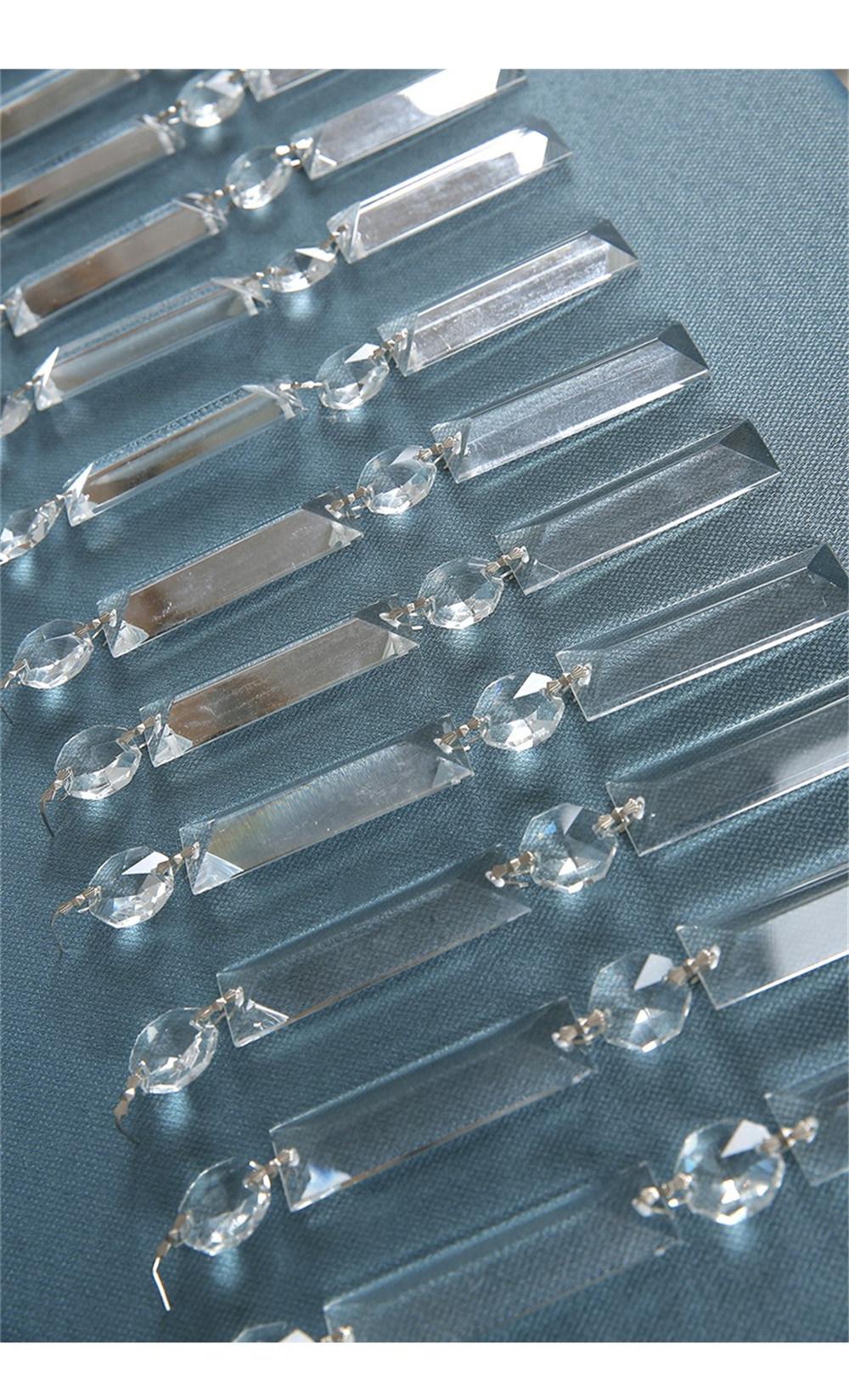 American-Style Luxury Crystal Restaurant Pendant Lights Modern Minimalist Creative Dining Room Kitchen Hanging Lights Fixtures