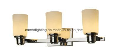 3 Light Cylinder Opal White Glass Wall Lamp in G9