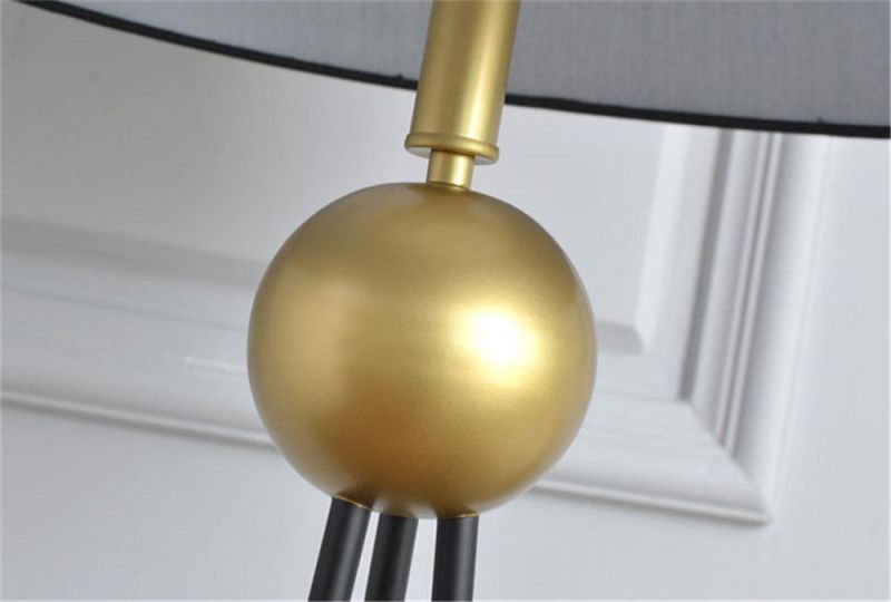American Country Fabric Art Floor Lamp Nordic Post-Modern Bedroom Iron Standing Lamps for Living Room Home Decor LED Stand Light