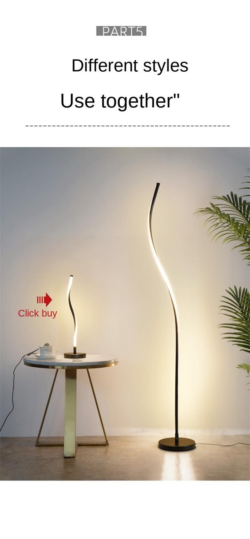 Nordic Minimalist Interior Lighting Design Sense Bedroom Living Room Lamp Floor