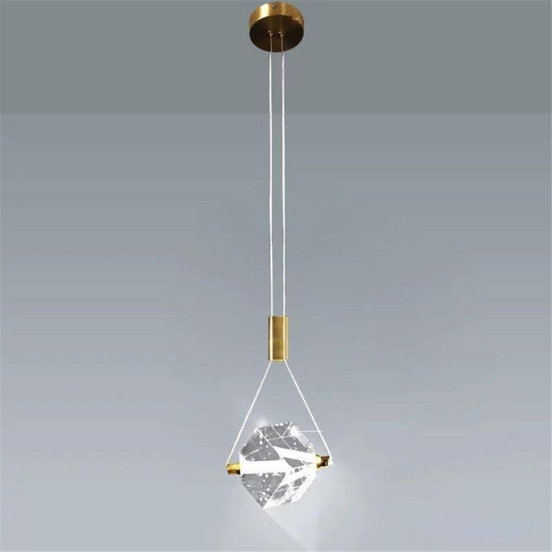 Modern Crystal LED Stairs Small Hanglamp Pendant Lights for Living Room Home Bendroom Dining Room