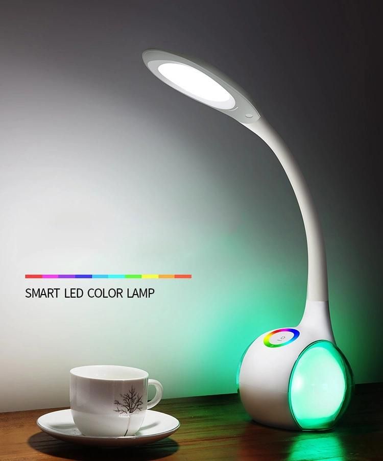 Soft UV Free Light Colour Changing Base Touch Sensitive Eye Protected Touch Automatic Night LED Table Lamp