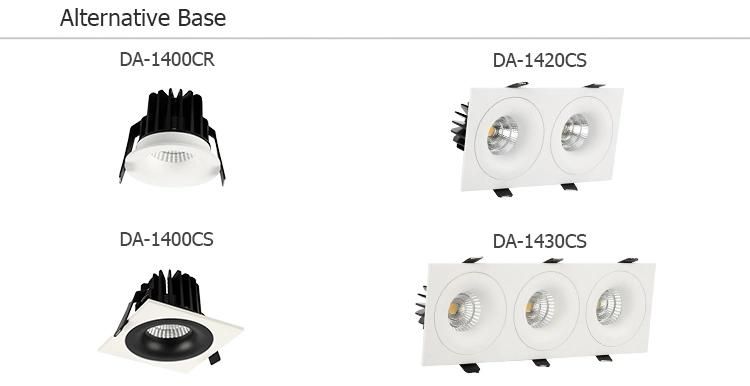 High Lumen COB Downlight Hotel Project LED 10W Spot Bulb Lamp Recessed COB Spotlight Downlight