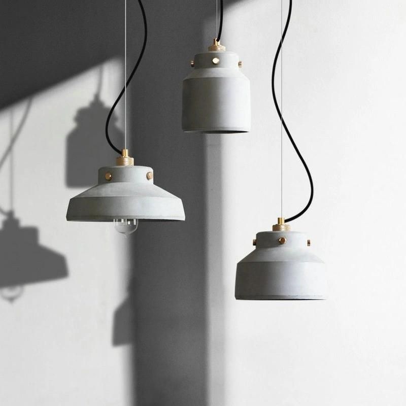 Loft Antique Pendant Lights Staircase Home Rikard Scandinavian Unique Cement Pendant Light (WH-AP-353)