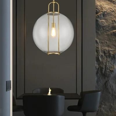 European Modern Living Room Bedroom Restaurant Hotel Model Room Bubble Ball Glass Pendant Light