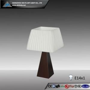Modern Design Table Desk Lamp with Triangle Wood Base (C5003024)