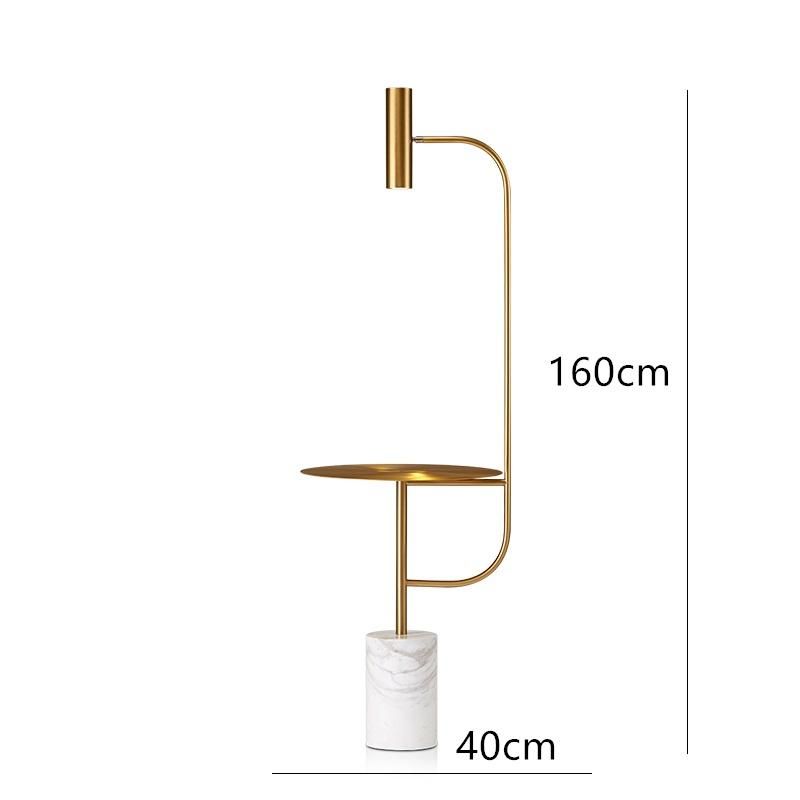 Modern Mable Floor Lamp LED Metal Shade Floor Lights for Home Decor Living Room Marble Lamp (WH-MFL-62)