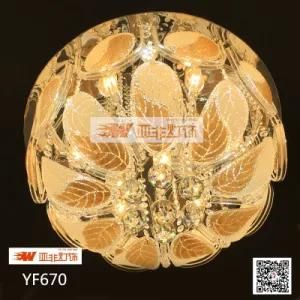 Crystal Glass Residential LED Ceiling Lamp Lighting (YF670)