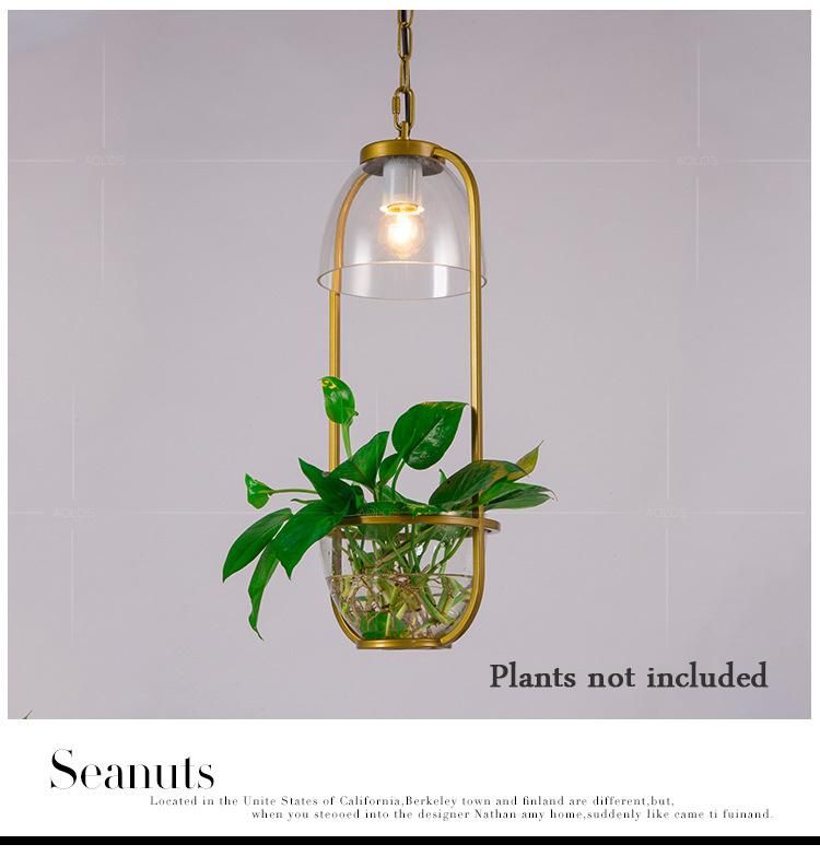 Pastoral Pendant Light American Style Restaurant Creative Cafe Hotel Decor Glass Pendant Light Hanging Lamp (WH-AP-194)