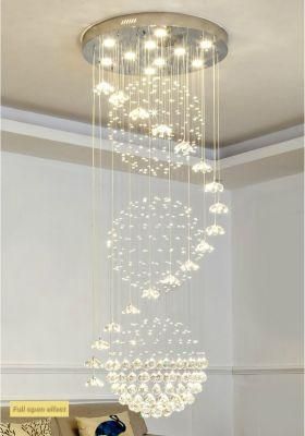 Chandeliers Pendant Lightscrystal Long PARA American Steel Italian LED Chandelier Light