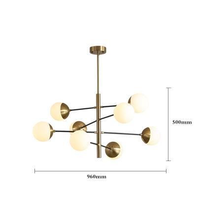 Nordic Style Living Room Chandelier Creative Art Hall Lamp Restaurant Bedroom Study Light Luxury Molecular Lamps