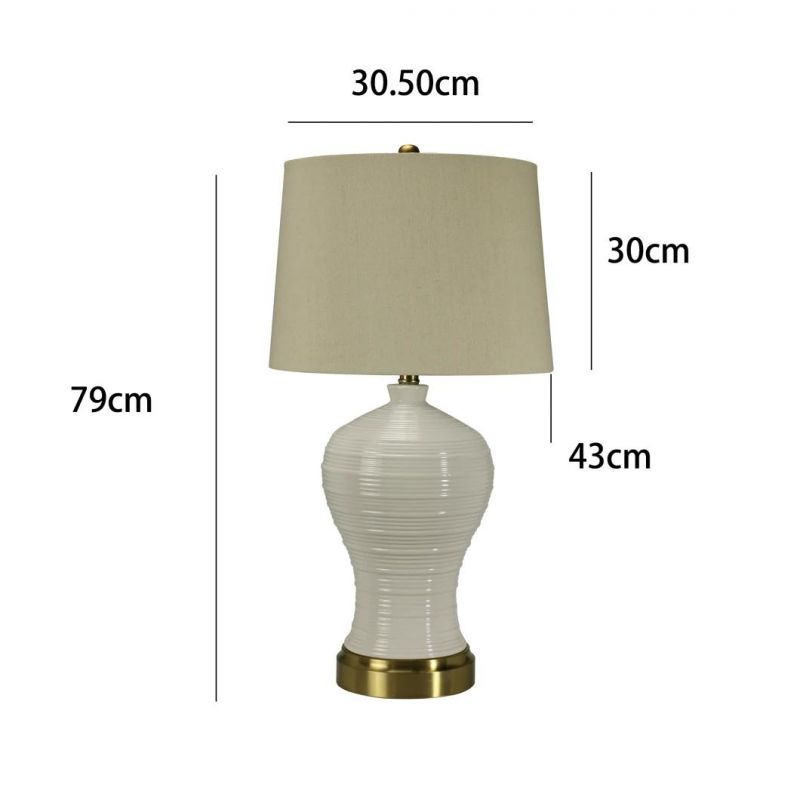 Customized Classic Modern Multi-Scene Application Desk Lamp Ceramic Light Porcelain Lamp
