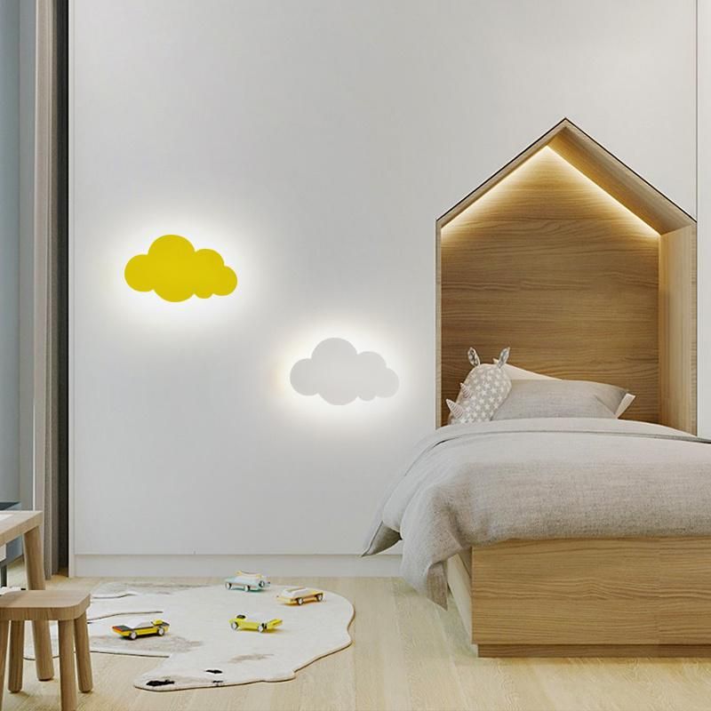 Colored Cloud Shapes Wall Lamp Kid′s Children Bedroom Lamp Bedside Lamp