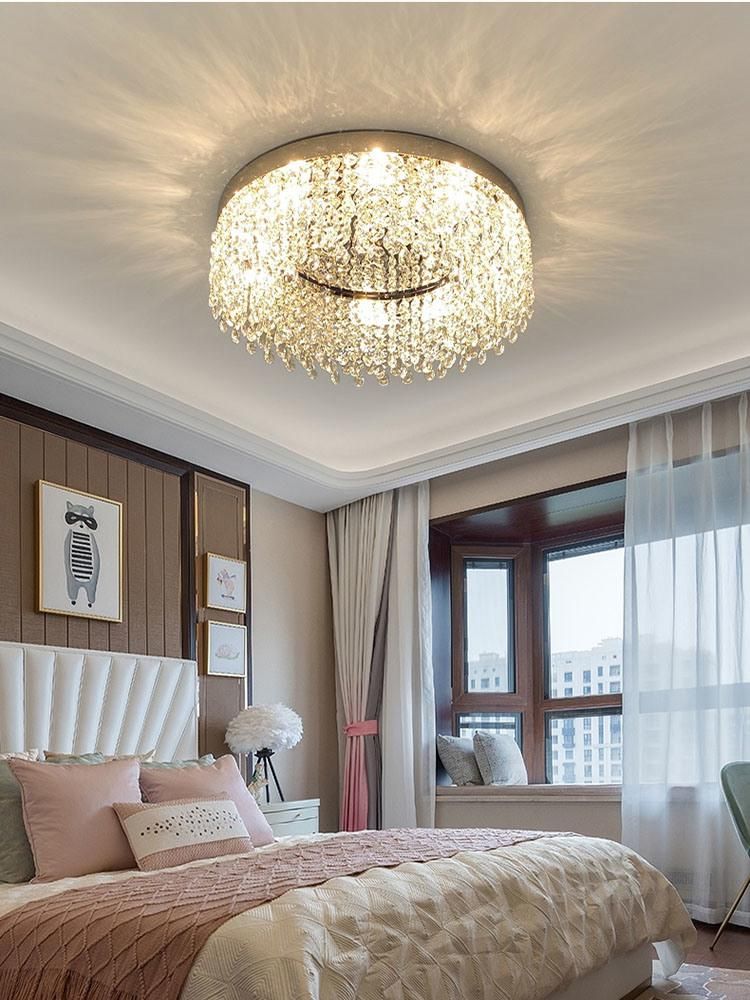 Living Room Ceiling Lamp Luxury Crystal Atmospheric Hall Lounge Lights (WH-CA-75)