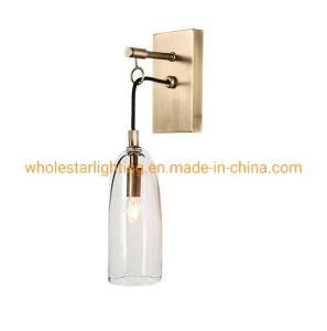 Metal Wall Lamp with Glass Shade/ Hotel Wall Lamp (WHW-2126)