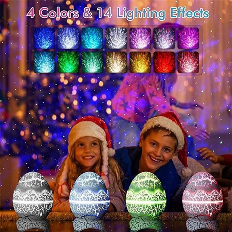LED Dragon Egg Sky Lamp Galaxy Projection Lamp Bluetooth Music Table Lamp Atmosphere Decorative Children′ S Gift Lamp