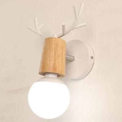 Modern Minimalist Antler Log Wall Lamp for Children&prime;s Room Background Wall