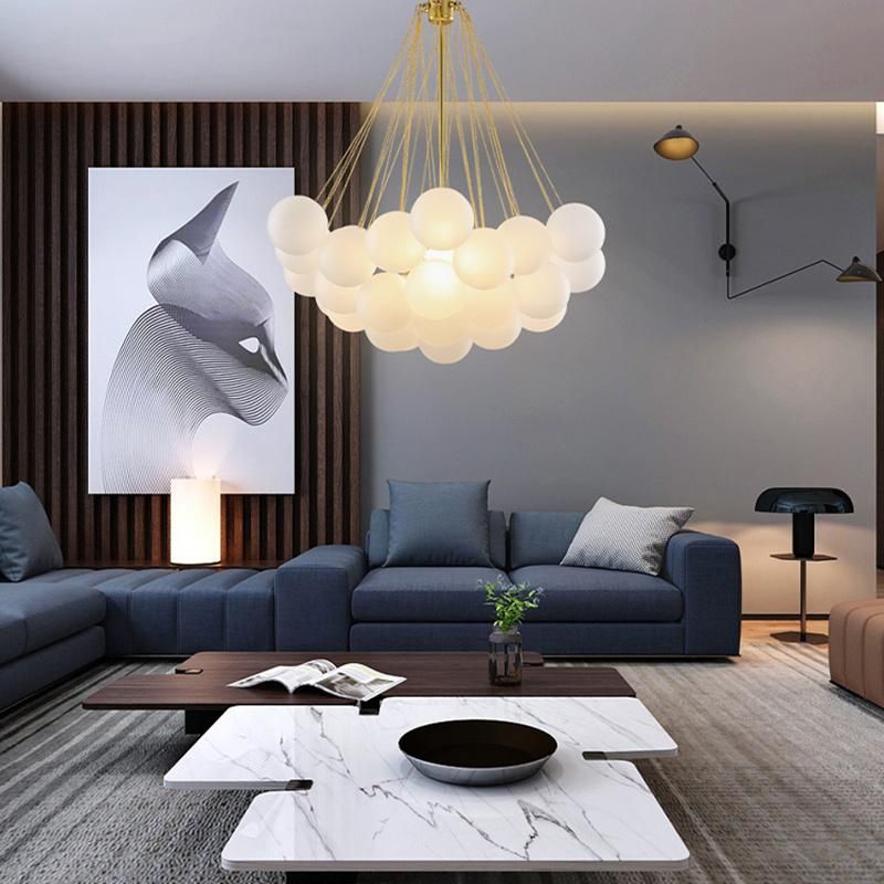 Nordic Bedroom Lamp Living Room Dining Room Pendant Lamp Glass Lamps